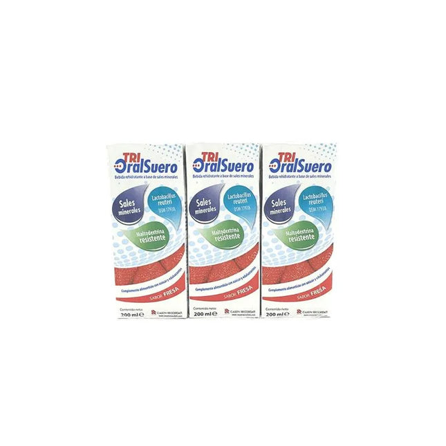 Bioral Trioralsuero Fresa Pack 3 Brick X, 200 ml
