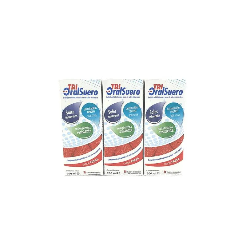 Bioral Trioralsuero Fresa Pack 3 Brick X, 200 ml