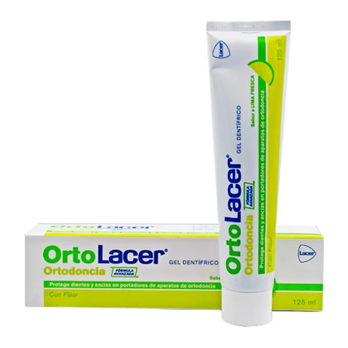 Ortolacer Toothpaste – Gel Fresh Lime Flavour, 125 ml
