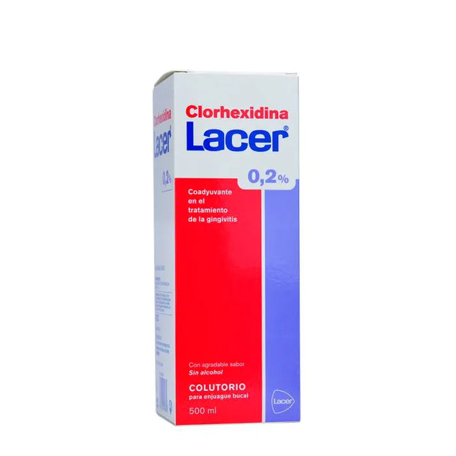Lacer Mouthwash Clorhexidina 0,2%, 500 ml