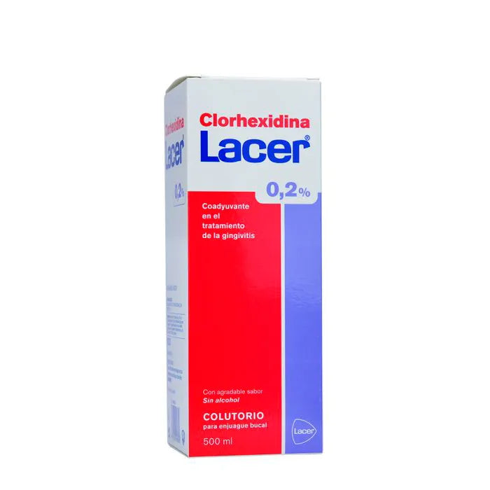 Lacer Mouthwash Clorhexidina 0,2%, 500 ml