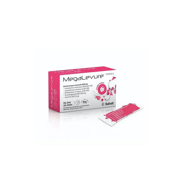 Salvat Megalevure 10 Sticks Strawberry Flavour
