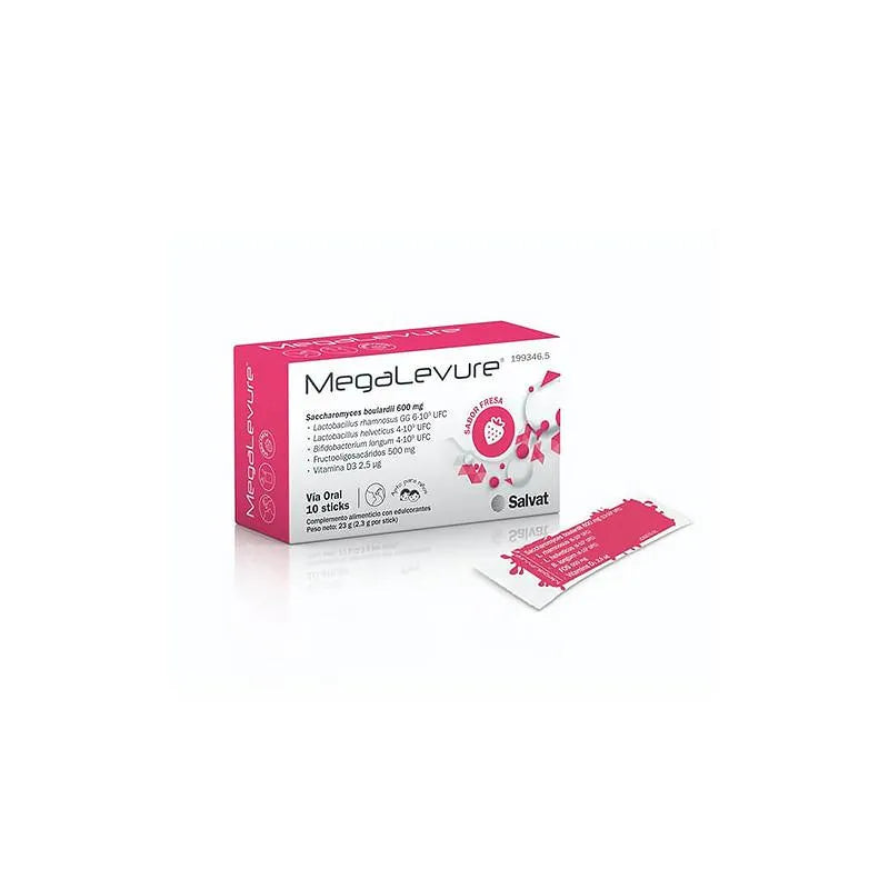 Salvat Megalevure 10 Sticks Strawberry Flavour