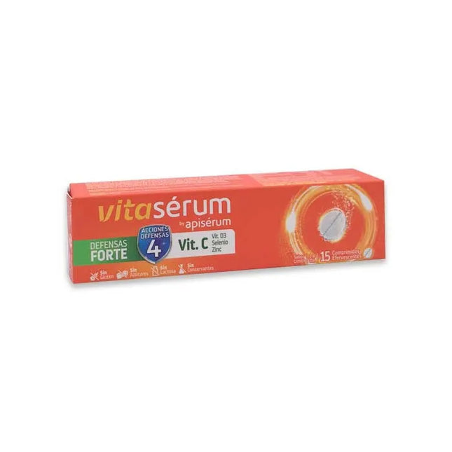 Vitaserum By Apiserum Defensas Forte Vit C Unisex, 15 tablets