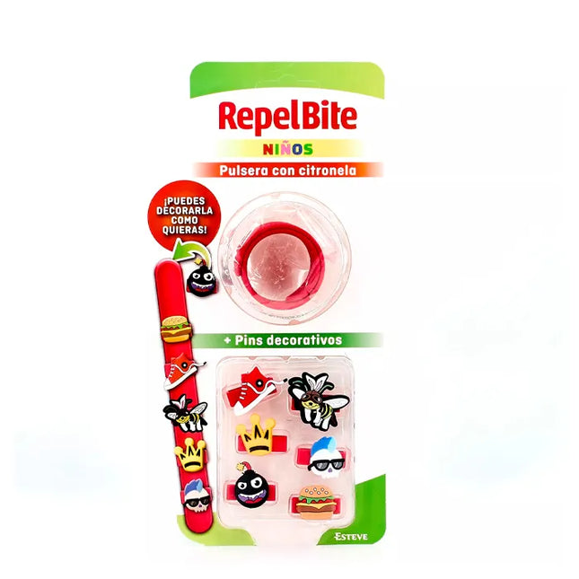 Repel BITE Children Bracelet+ Decorative Pins