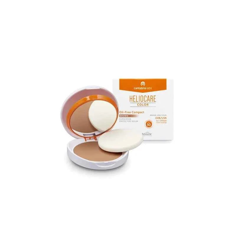 Heliocare Color Oil Free Compact Make Up Spf50 Brown Unisex, 10 g