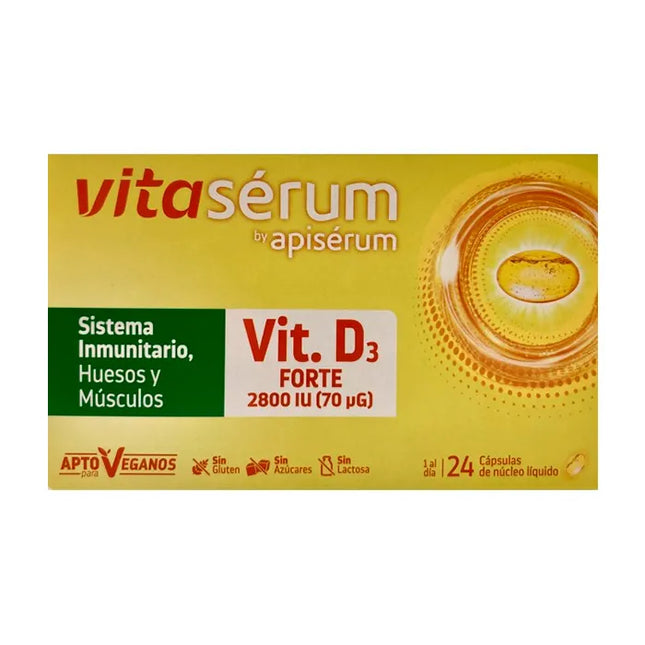 Apisérum Vitasérum Vitamin D3 Forte, 24 capsules