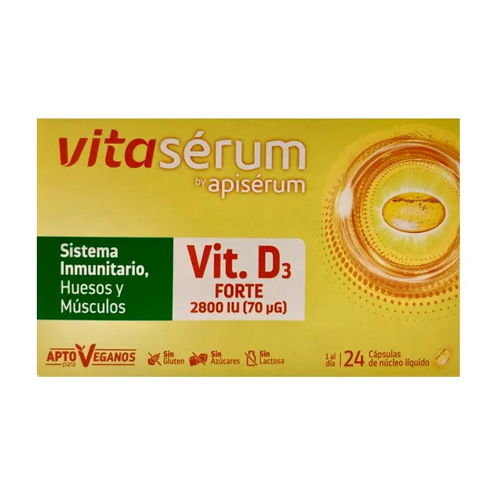 Apisérum Vitasérum Vitamin D3 Forte, 24 capsules