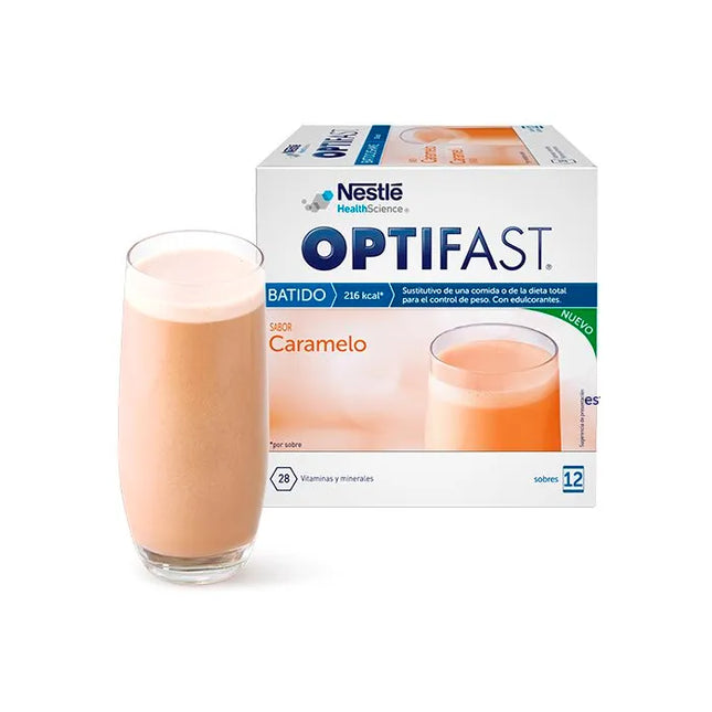 Optifast Caramel Flavour Milkshake 12 Satches, 55 g
