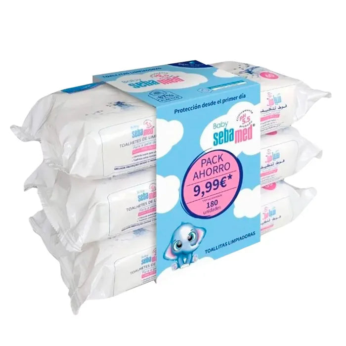 Sebamed Baby Cleansing Wipes batch 3 x 60 Unisex