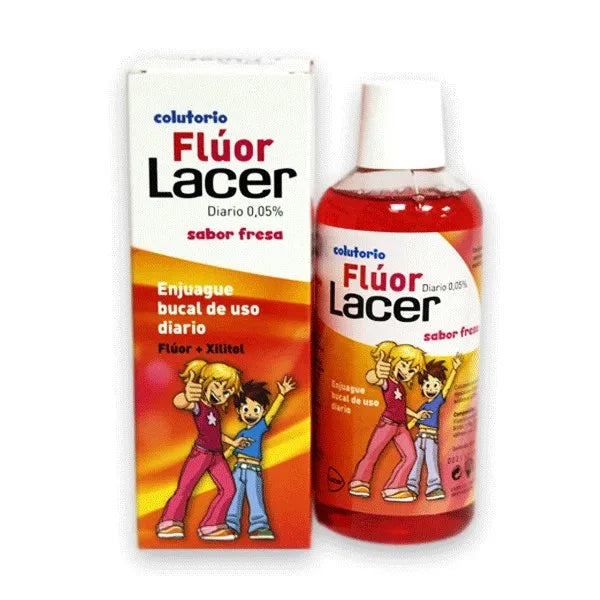 Lacer™ Fluoride 0,05 Strawberry Mouthwash, 500 ml