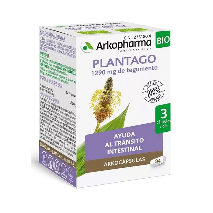 Arkopharma Arkocapsulas Plantago, 84 capsules