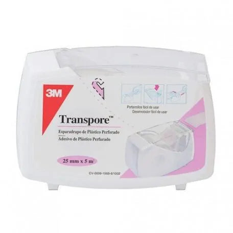 IOOX Transpore Esparadrapo Blanco 5 M X 2,5 Cm 3m