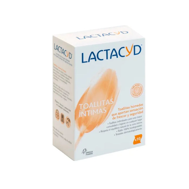 Lactacyd Intimate Wipes, 10 Units