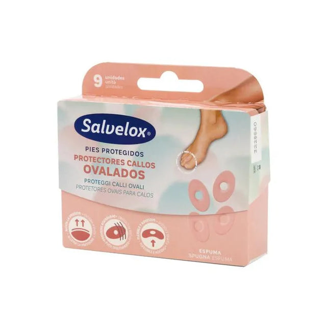 Salvelox Salveped Oval Callus Protector Unisex, 9 Units