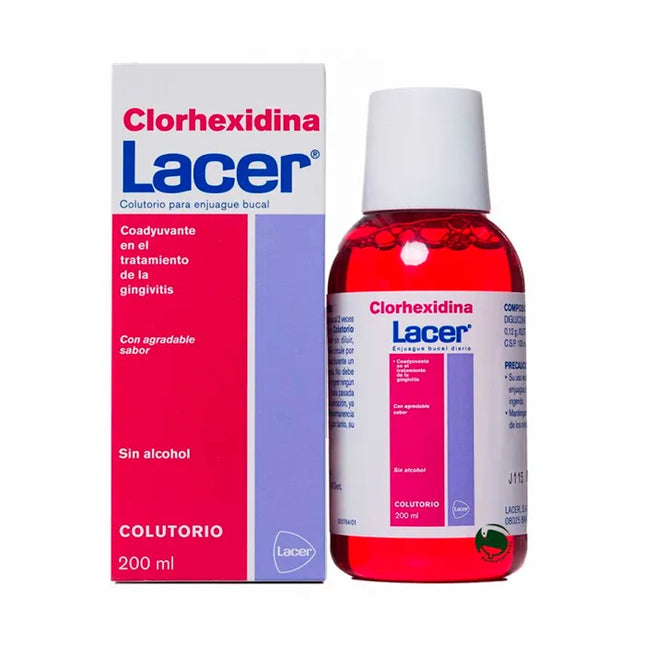 Lacer Chlorhexidine Mouthwash, 200 ml