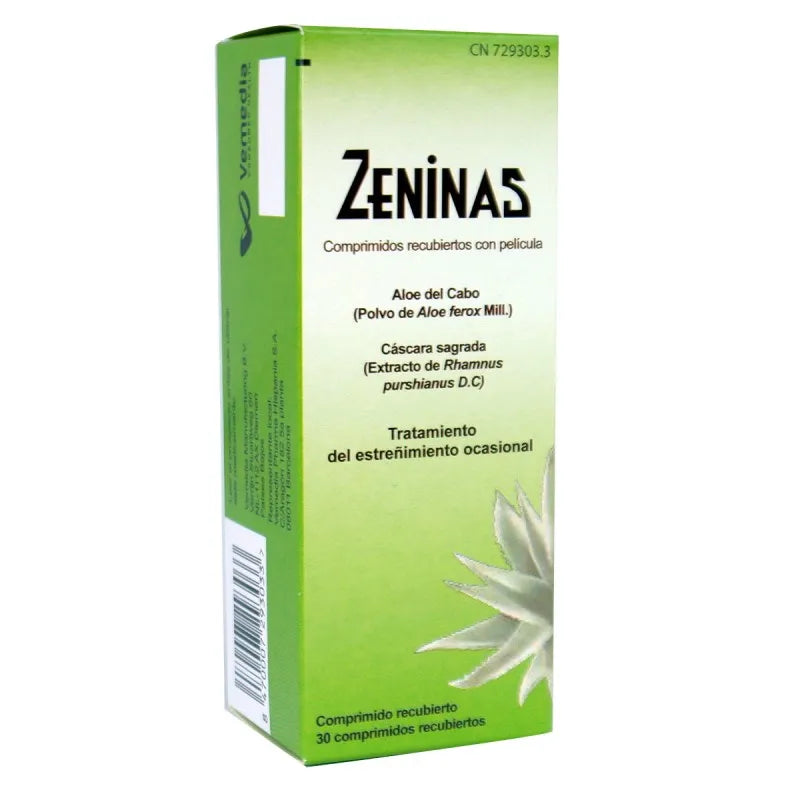 Vemeda Zeninas 30 Film-coated Tablets For Occasional Constipation