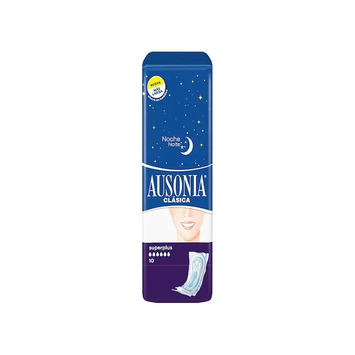 Ausonia Night Pads Unisex, 10 Pieces