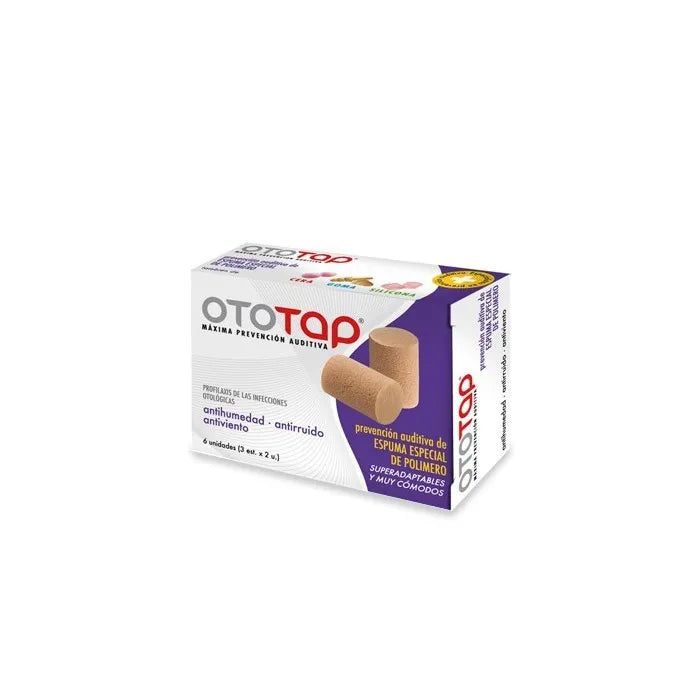 ICO Ototap Ear Plugs Foam Ear Plugs, 6 Units