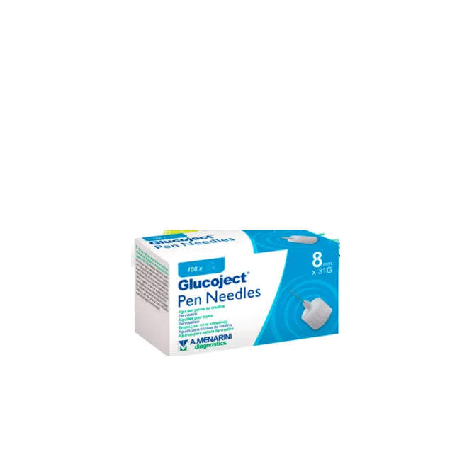 Menarini Glucojet Insulin Needle 31GX8mm, 100 Units