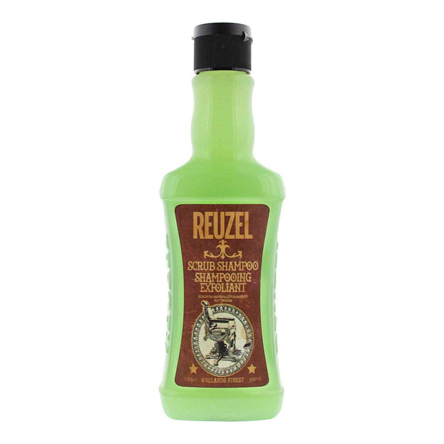 Reuzel Scrub – Hair Treatment Shampoo for Men, Deep Cleansing and Exfoliation, All Hair Types, 350 ml