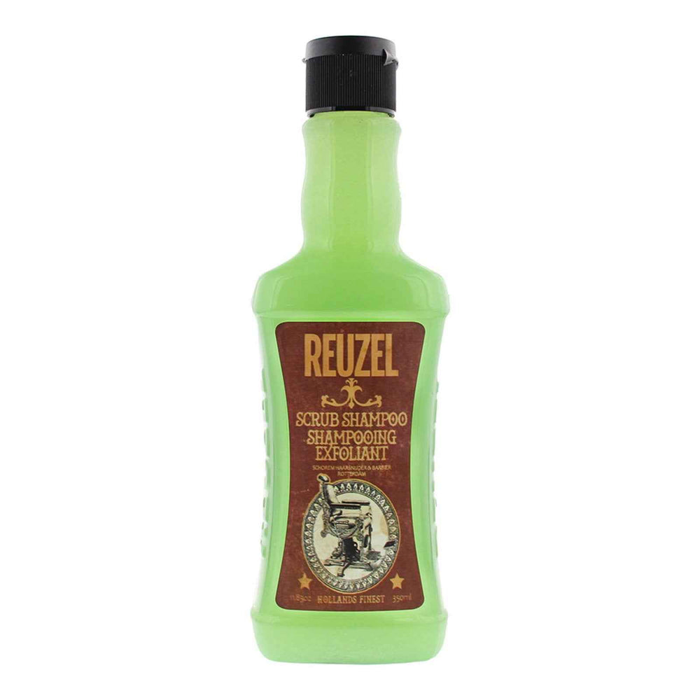 Reuzel Scrub – Hair Treatment Shampoo for Men, Deep Cleansing and Exfoliation, All Hair Types, 350 ml