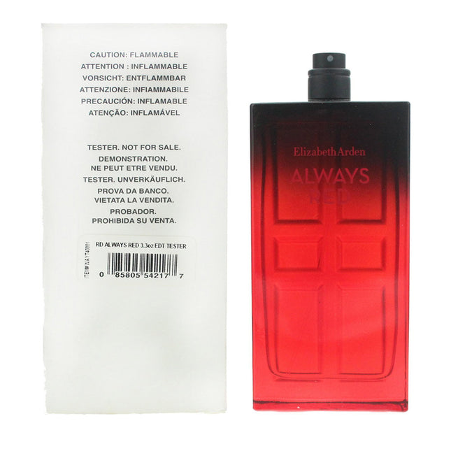 Elizabeth Arden Always Red – Eau de Toilette for Women, 100 ml Tester