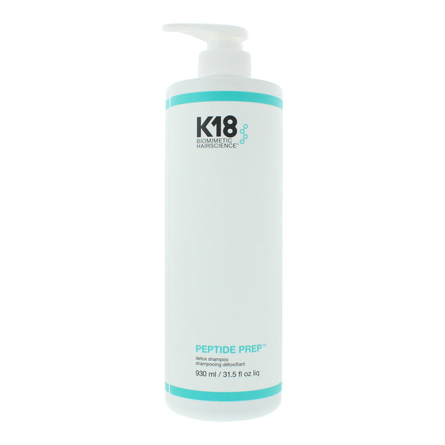 K18 Detox Peptide Prep Activated Charcoal – Hair Shampoo Unisex, Deep Cleansing, 930 ml