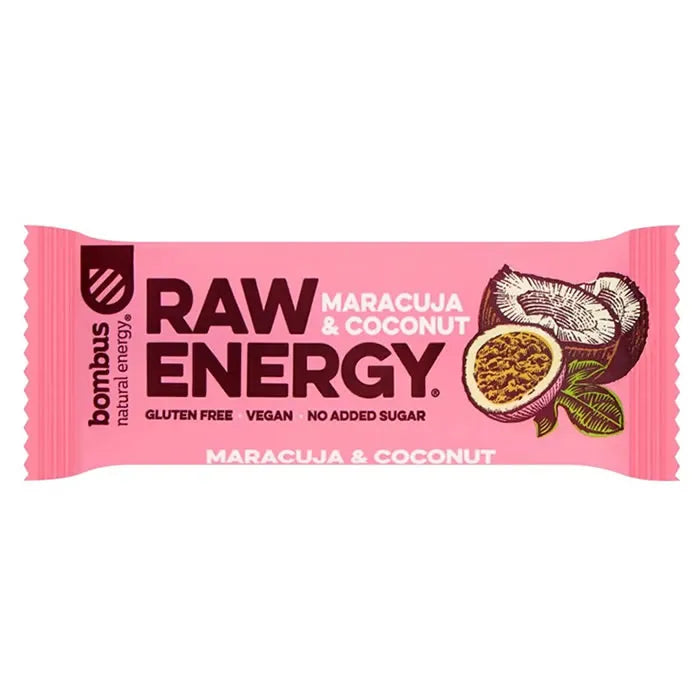 Santiveri Bombus Energy Passion Fruit Coconut, 20 Units