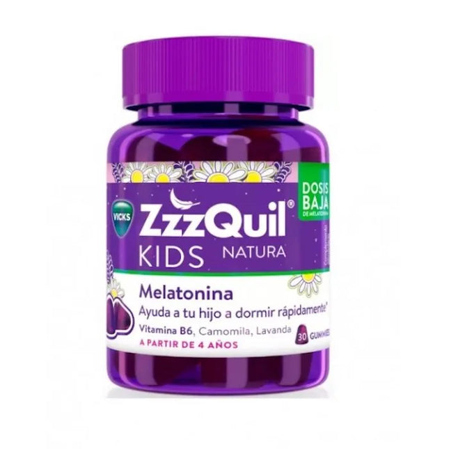 Vicks Zzzquil Natura Kids Melatonin, 30 Units