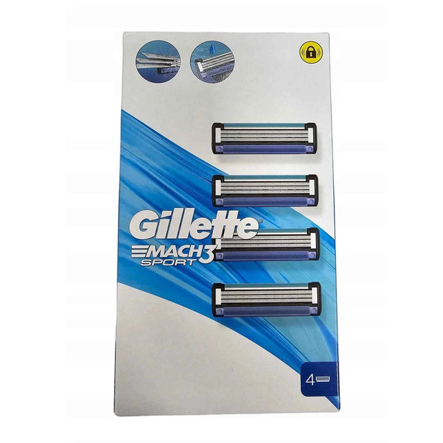 Gillette Match3 Cuchillas Sport Pack 4 Cabezales Unisex, 4 Units