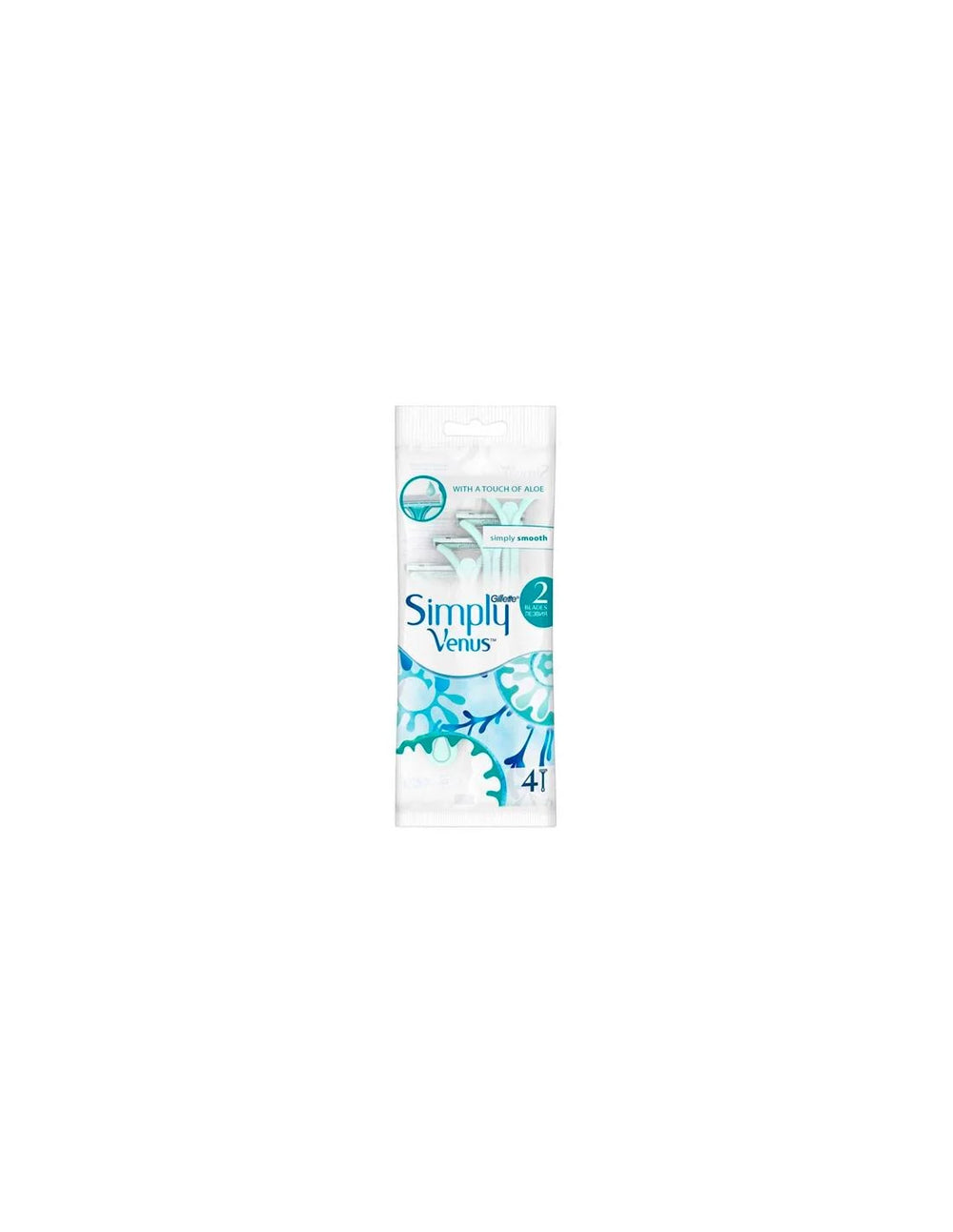 Gillette Venus Simply Maquinilla Des 2 Hojas Unisex, 4 Units