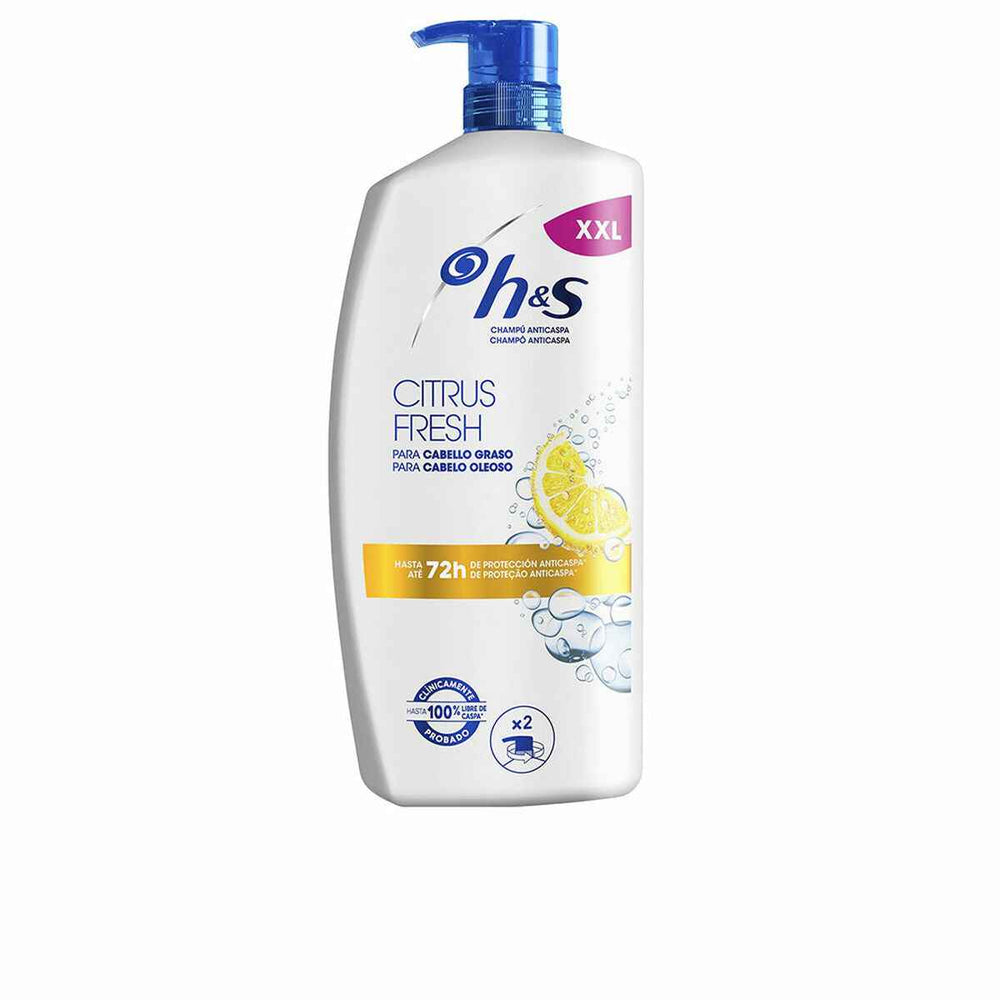 HEAD AND Shoulders H y S Citrus Fresh Champú Anticaspa Cabellos Grasos Dosificador Unisex, 1000 ml