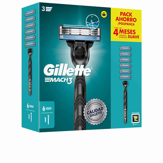 Gillette Mach 3 Máquina 6 Recambios Unisex