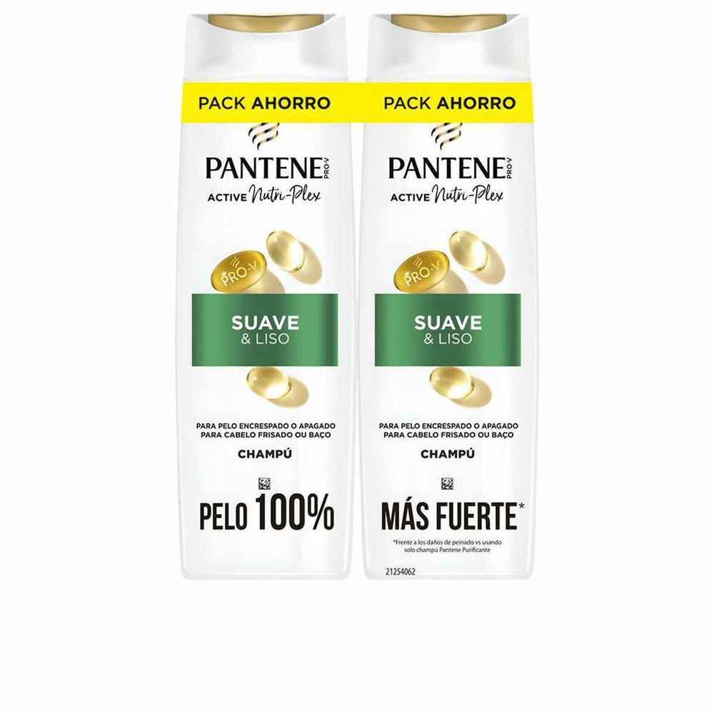 Pantene Suave y Liso Champú Lote Unisex, 2 X 325 ml