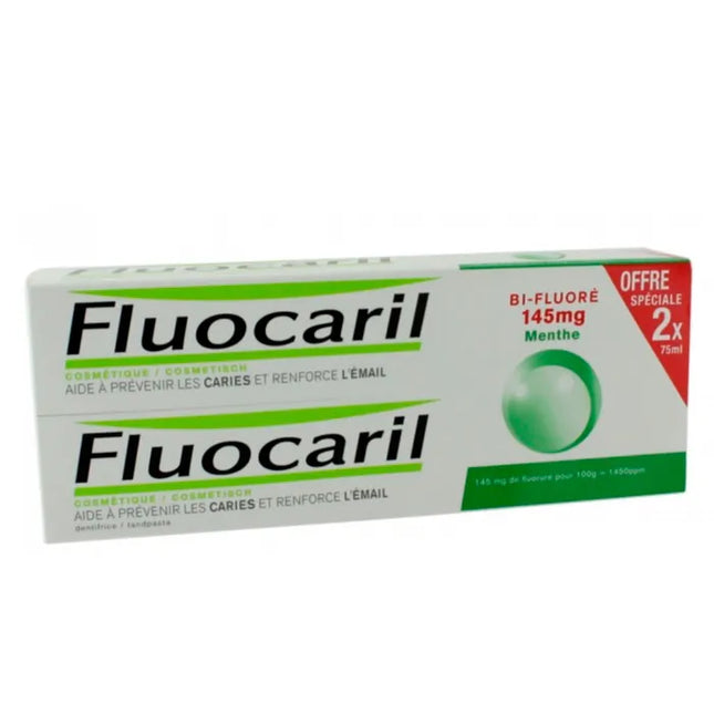 Fluocaril Bi-Fluoride Mint Paste 145mg, 2x75 ml