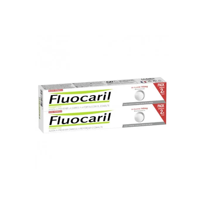 Fluocaril Bi-Fluorinated Whiteness Toothpaste, 2 x 75 ml