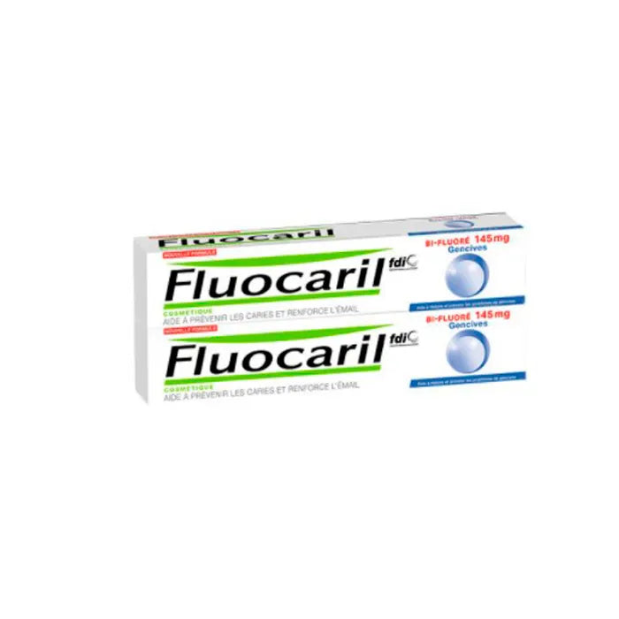 Fluocaril Gum Toothpaste Bifluoride 145mg Pack, 2 x 75 ml