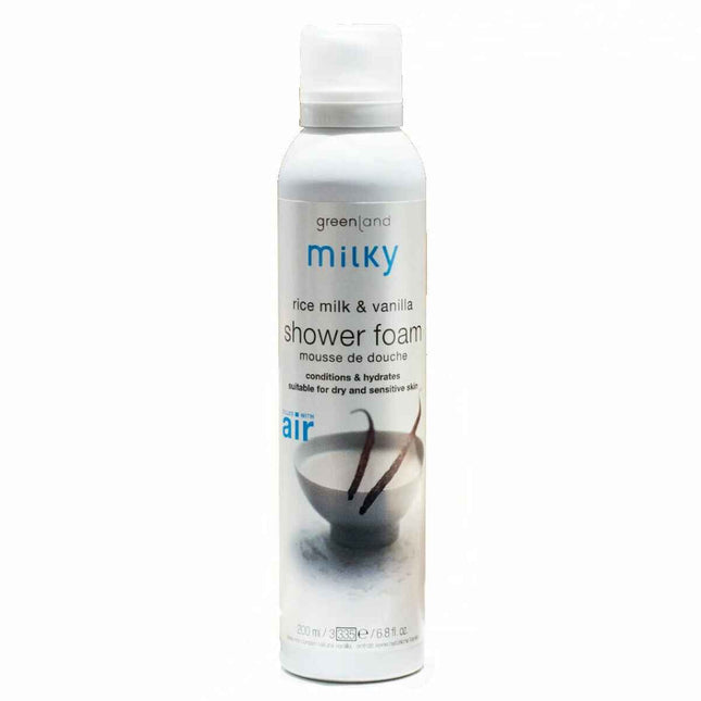 Greenland Shower Mousse Rice Milk Unisex, 200 ml
