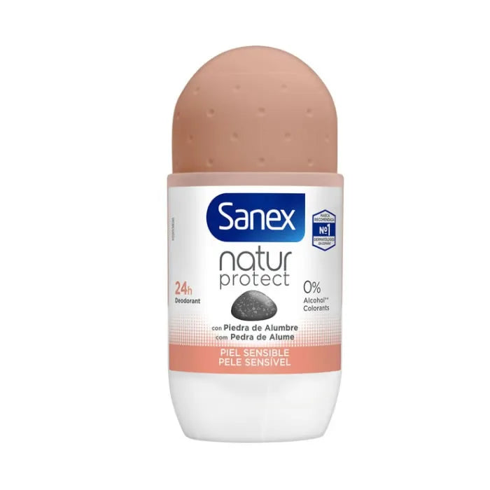 Sanex Deodorant Natur Protect Sensitive Skin 24h 0% Alcohol Unisex, 50 ml