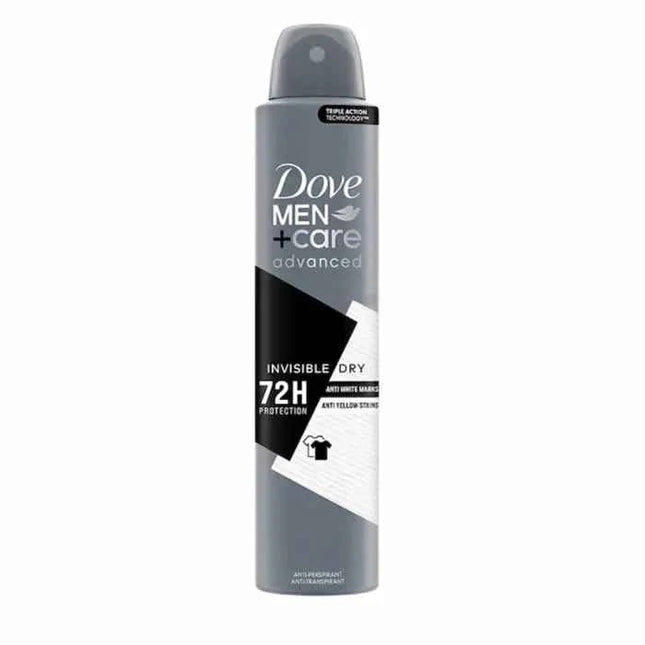 DOVE Invisible Dry Antiperspirant – Spray Unisex, 200 ml