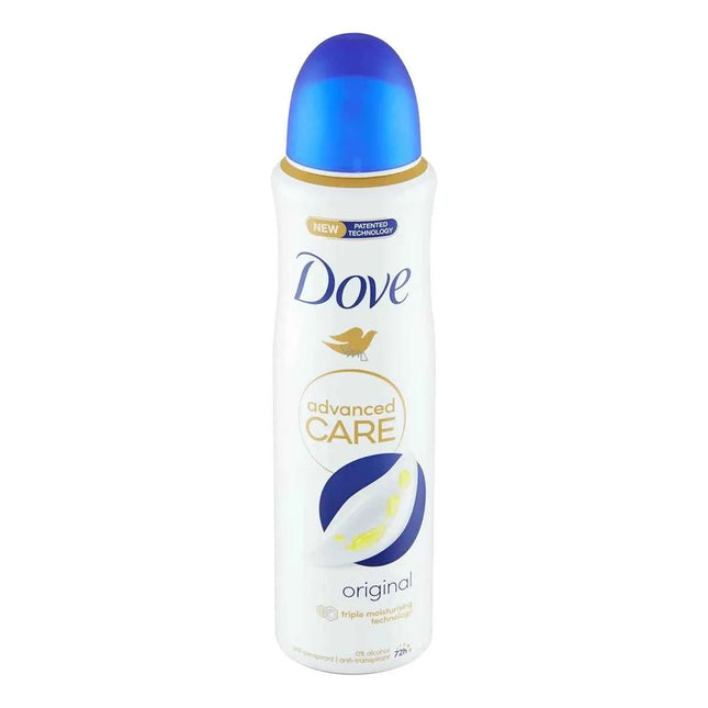 DOVE Original – Spray 0 Alcohol Anti-Transpirant Unisex, 150 ml Spray