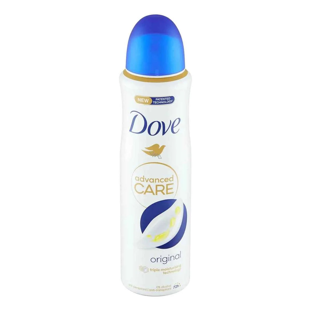 DOVE Original – Spray 0 Alcohol Anti-Transpirant Unisex, 150 ml Spray