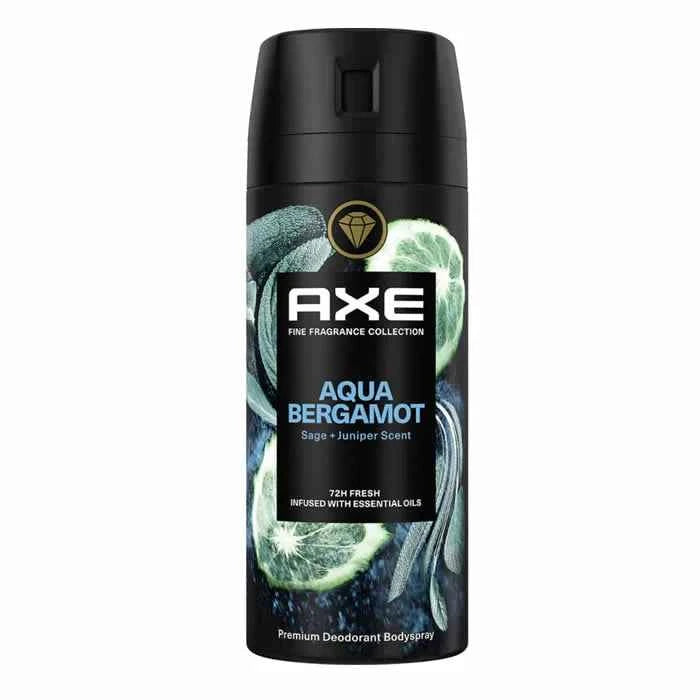 AXE Aqua Bergamot – Deodorant Body Spray Unisex, 150 ml