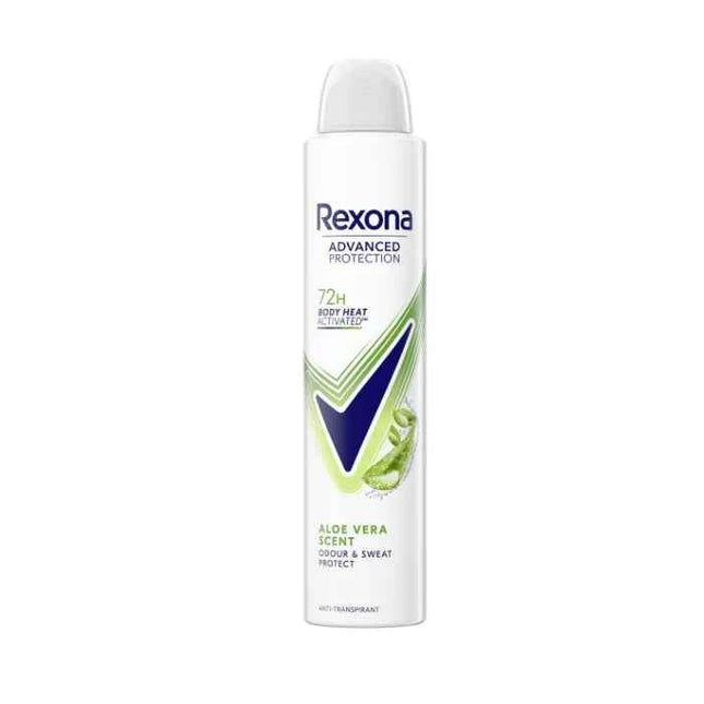 Rexona Advanced Protection 72h Body Heat Activated Aloe Vera Scent Unisex, 200 ml