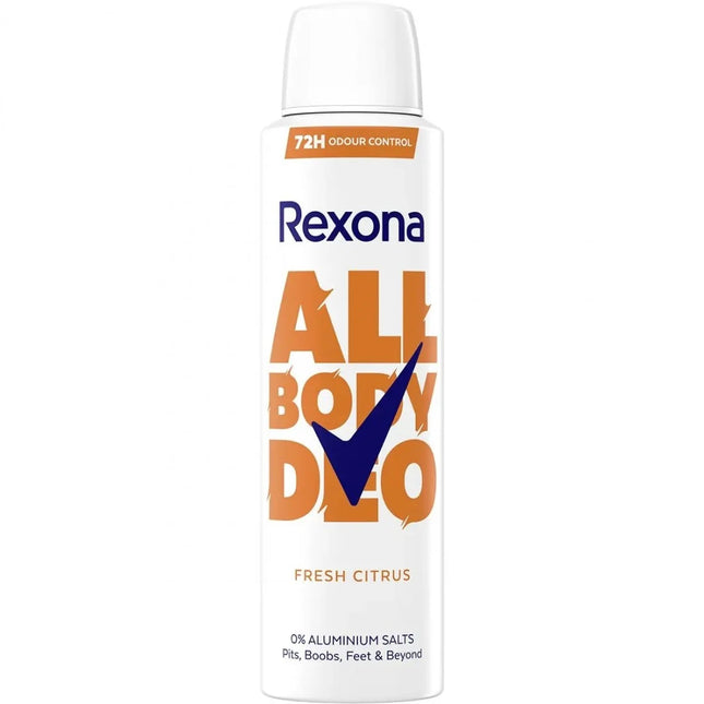 Rexona Fresh Citrus Unisex Para Todo El Cuerpo Desodorante – Spray, 150 ml