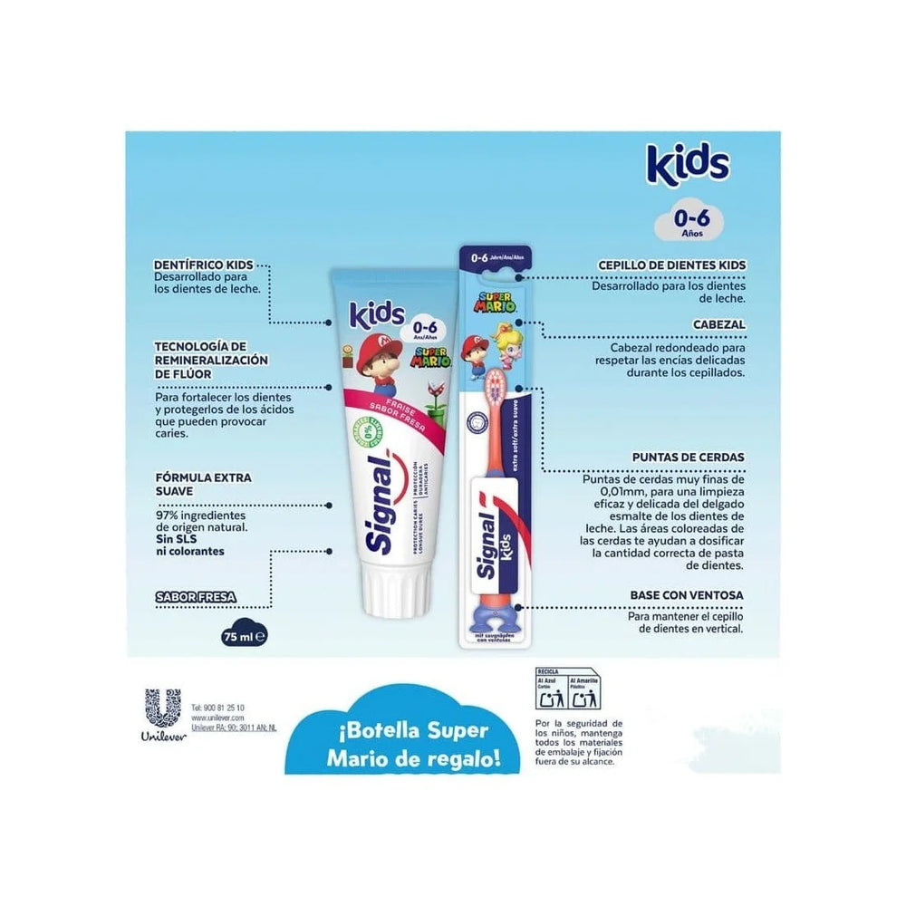 Signal Kids Super Mario 2x 75 ml Cep Bot Unisex