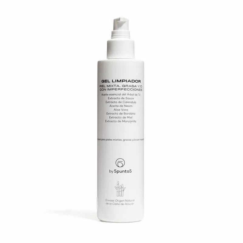 5PUNTO5 Organic Cleansing – Gel Unisex, 200 ml