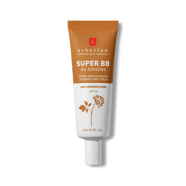 Erborian Super BB Ginseng High Coverage – BB Cream for Women, 20, Caramel, SPF 20, 40 ml