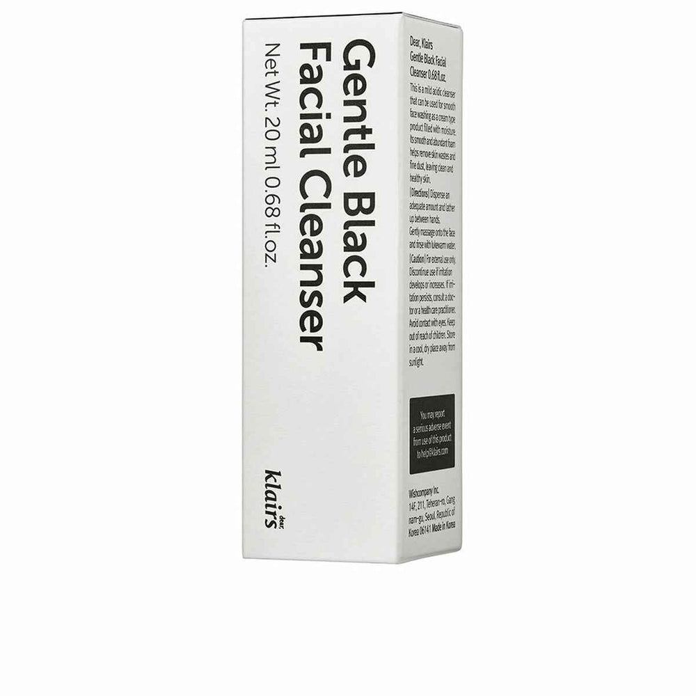 Klairs Gentle Black Facial Cleanser Unisex, 20 ml
